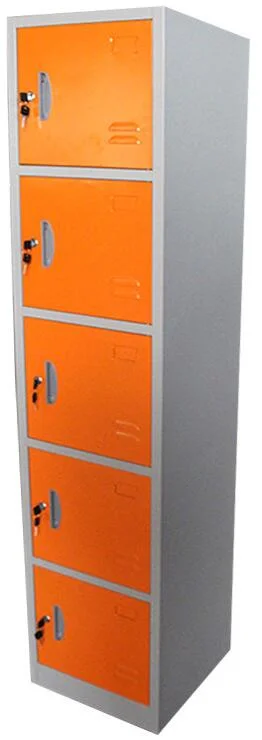 Single 5 Door Cheap Metal Storage Cabinet / Vertical Storage Cabinet Locker