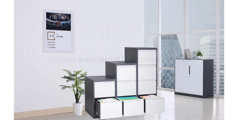 Fully Extension Vertical 2/3/4 Drawer Metal Filing Cabinet Steel File Storage Units Modern Office Furniture