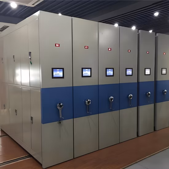 Стеллаж для архивного хранения, подвижная полка/передвижной шкаф/книжная полка/офисная мебель