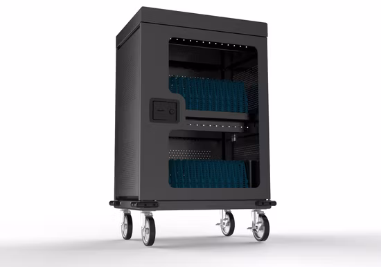 Высококачественные зарядные шкафы с 32 портами USB + AC и ультрафиолетовой подсветкой для мобильных телефонов и iPad