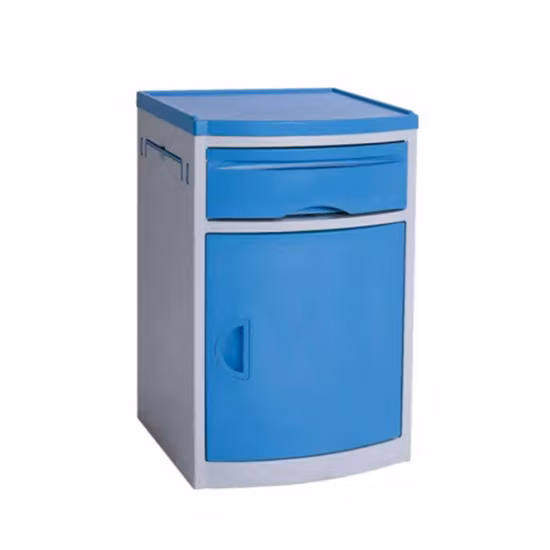 Заводская горячая распродажа, недорогая портативная высококачественная прикроватная тумбочка для пациентов из АБС-пластика в Китае